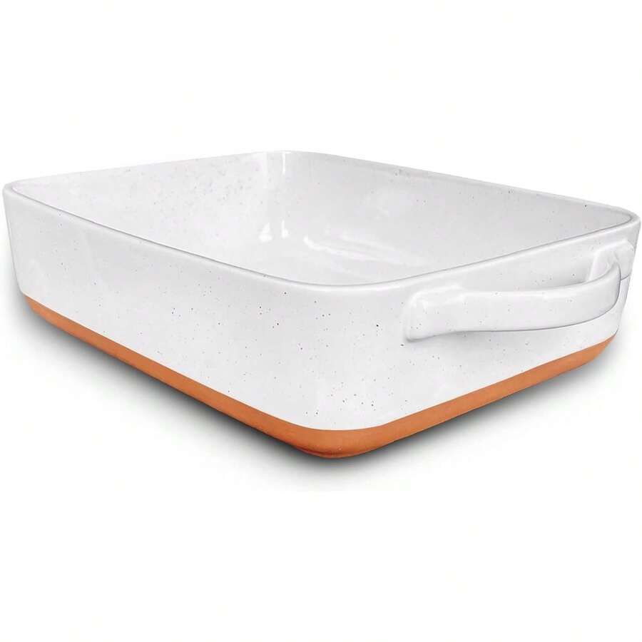 Baking Pan-Mora 9x13in Porcelain Baking Dish - Oven To Table, Freezer-New Fashion - 香草白 - 查看 1