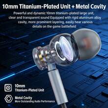 Acer Căști de gaming cu fir OHW020, intraauriculare: Design ergonomic, adaptat canalului auditiv, pentru o purtare confortabilă, pe termen lung, fără disconfort; Sunet surround cu audio pozițional precis; Comenzi în linie și microfon de înaltă definiție; Plug and Play, perfecte pentru jocuri mobile. Culoare gri fier.