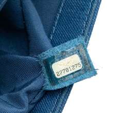 CHANEL Authenticated  PRE-OWNED Old Medium Pleated Denim Boy Flap Bag - 藍色 - 查看 6