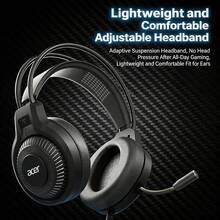 Acer OHW303 頭戴式電競遊戲耳機 雙 3.5mm 和 USB單插口兩種選擇 適配筆記型桌上型電腦設備 收音麥克風二合一 - 3.5mm 雙插接口 - 查看 5