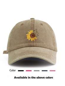 1顶/2顶男女通用印花水洗棉帽，保暖时尚棒球帽，适合日常外出、骑行、滑雪、徒步、旅行，防风防晒。 - B款 - 查看 1