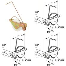 XISH Prime-Line B 515 1-1/4 pulgadas Muelle de tensión para puerta corredera con rodillos de plástico cóncavos paquete de 2 - Molino - Ver 6