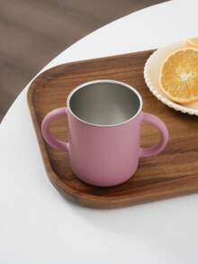 1pc Personalized Customization Name And Pattern Silicone Cup With Detachable Stainless Steel Inner Cup Two-In-One Kids Drinking Cup Children Tableware - Multicolor - View 16