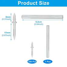 100颗双头踢脚线螺纹无缝钉，隐形螺丝钉，无痕踢脚线钉，配备1个专用钉套工具