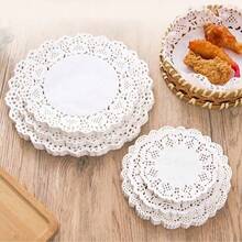 140pcs Floral Baking Parchment Paper, One-Time Use Round Grease-Proof Paper Liners For Frying, Snacks, Cakes, Pizzas, Air Fryer, Oven, Baking, Cooking, Grilling, Steaming - Multicolor - View 3