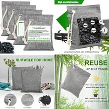 4 Pack Nature Fresh Charcoal Bags Total 800g Odor Absorber Bamboo Charcoal Air Purifying Bags Nature Fresh Charcoal Bag Air Freshener Odors Moisture Absorber For Home Car Pets Room Closet, Dog, Cat, Cat Toys, Winter - 如圖 - 查看 7