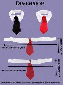 PETSIN 1pcPet Bowtie Necktie Bowknot Wedding Neck Bib False Collar - Multicolor - View 3