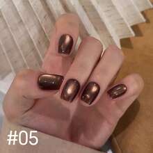 10毫升/瓶 2025秋冬新款热销美白黑色指甲油，含闪粉、黑色水钻、玻璃珠、磁性、水晶猫眼凝胶指甲油，白色指甲油，法式美甲，圣诞美甲 - 彩色 - 查看 10