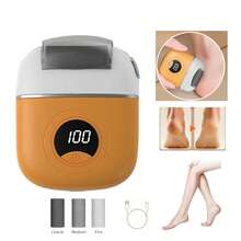 电动足部去茧器，可充电，带LED灯和2个滚轮头，5V 500mAh - 彩色 - 查看 13