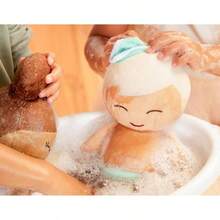 u2013 14 - Inch Washable Bath u2013 Soft Plush Body Real u2013 Blond Hair Tub Accessories u2013 Bath Toys u2013 Ages 2 Years Old u2013 Plush Bath - - Cabello Rubio - Niño - Ver 3