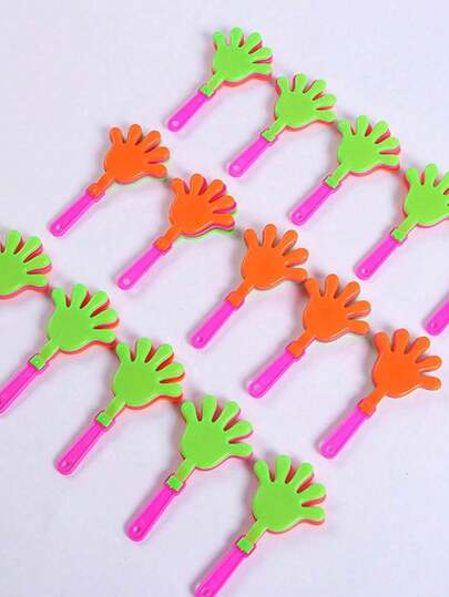 20pcs/10pcs/5pcs/1pc Mini Clapper, 9.5cm/3.74in Long, 5cm/1.97in Wide, Ideal Gift And Supplies For Holidays, Birthdays, Suitable For Christmas Party, New Year Gift, Christmas Stocking Stuffers, Festival Celebration Party, Plastic Party Clappers, Happiness Maker, Bringing Carnival And Joy To You