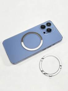 2个铝合金手机无线充电磁环 - 銀色 - 查看 7