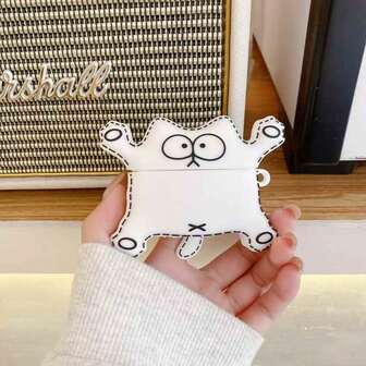 Skyddsfodral för Bluetooth-hörlurar, kompatibelt med Apple Air 4/Air Pro2/Pro3, Surrender Cat-design, passar även Air 1/2/3/4/Pro/Pro2/Pro3