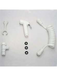 1个浴室手持喷头淋浴喷头马桶喷枪手持式坐浴盆水龙头高品质ABS马桶坐浴盆自清洁坐浴盆 - 白色 - 查看 7