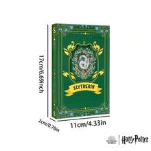 Harry Potter 霍格沃茨笔记本，格兰芬多、斯莱特林、赫奇帕奇、拉文克劳主题笔记本，精美魔法主题礼物，适合派对、返校季、魔法爱好者文具套装 - 彩色 - 查看 7