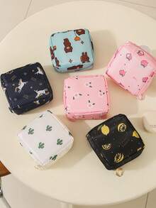 1pc Sanitary Pad Storage Bag, Women's Portable Makeup & Lipstick Pouch, Sanitary Pad Organizer, Makeup & Lipstick Bag, Travel Earphone & Coin Purse Organizer, Bedroom Accessory, Cosmetic Travel Toiletry Bag, Essential Gift Storage Zipper Accessory, Manicure, Cosmetic Bag, Makeup Bag, Cosmetic Bag, Cosmetic Pouch, Cosmetic Storage Bag, Travel, Makeup Bag, Bag, Vanity, Makeup Bag, Travel Essential, Storage Bag, Travel Essential, Vanity Accessory, Small Cosmetic Bag, Makeup Bag,Pouch,Makeup Pouch,Travel Essential - Multicolor - View 11