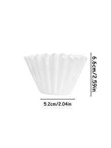 100pcs/75pcs/50pcs/25pcs/1pc Hand Drip Coffee Filters, Effectively Filters Fine Coffee Grounds For A Rich, Smooth Coffee Experience. Cleverly Designed For Easy Cleanup After Brewing, Simplifying The Coffee Making Process And Keeping Your Coffee Station Tidy. Suitable For Home, Office, Or Travel Use With Coffee Drippers. - Multicolor - View 2