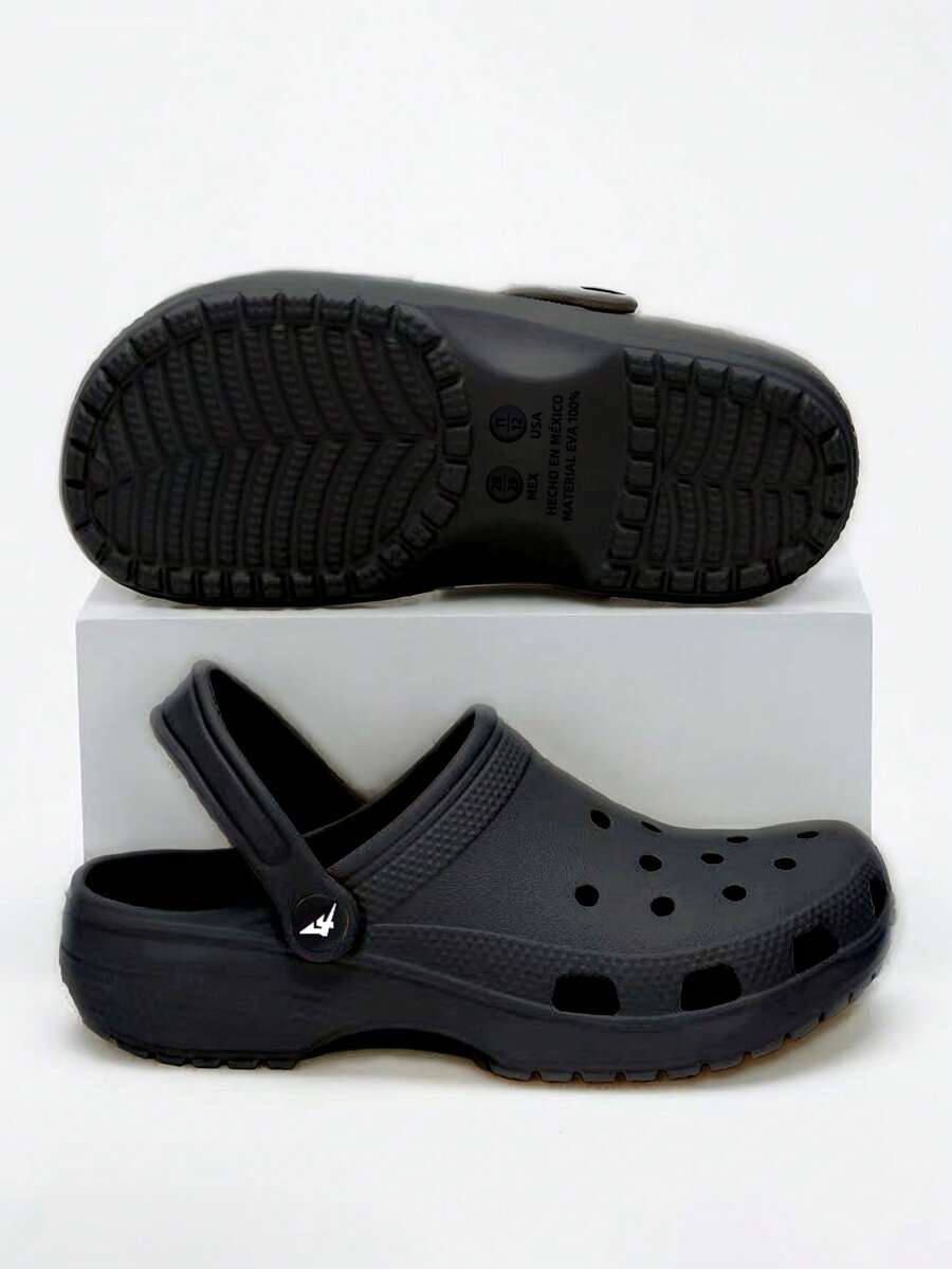 Sandalias para Mujer de EVA de Alta Calidad - Talón de 3,7 cm (1,46 Pulgadas) Ligero y Suave con Efecto Alargador, Antideslizantes y de Secado Rápido, Ultra Cómodas Sin Ruido, Resistentes al Olor y a la Suciedad, Fáciles de Limpiar, Diseño Minimalista Moda Aptas para Interior, Exterior, Playa y Uso Diario Prolongado - Negro - Ver 1