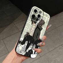 Anime mobile phone case designed with epic battles and  themes suitable for Vivo Oppo  Redmi  Galaxy and  17 16 15 14 13 12 and 11 Pro models made of TPU material and provides shockproof protection. Perfect for family friends children birthdays spring holidays boyfriends girlfriends and Valentine's Day gifts. - Negro - Ver 2