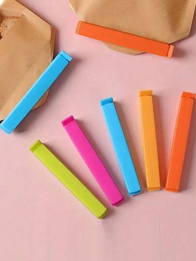 Heavy Duty Plastic Food Sealing Clips, Airtight Seal Kitchen Tool For Food Storage, Snacks, Camping, Halloween Treat Bags, Christmas Stocking Stuffers, Available In Multiple Colors