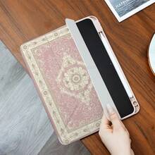 360°旋转iPad保护壳，Y型折叠支架，高清UV印刷，兼容iPad 11（2025款）、iPad Air 11/13（2025款M3）、iPad Air（M2）11/13英寸、iPad Air 4/5/6 10.9英寸、iPad Pro 11英寸、iPad Pro 12.9英寸、iPad 10.2英寸、iPad第九/十代及其他多种型号，保护套设计，支持多角度调节，六向支架摆放，内置笔槽，透明后盖，防摔保护，自动唤醒/睡眠功能 - 彩色 - 查看 7