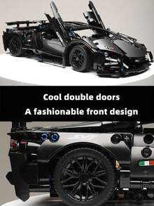 1280+件（3-15英寸）炫酷赛车模型，ABS塑料材质，积木赛车，技术赛车模型，酷炫造型，多种颜色，赛车形状，车门可打开，家居装饰，办公装饰，积木赛车，积木汽车系列，玩具，赛车模型套装，圣诞礼物，生日礼物，节日礼物。 - 彩色 - 查看 9