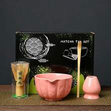 1 pezzo/4 pezzi/7 pezzi Set da tè Matcha, include Ciotola Matcha, Frusta Matcha, Tazza Matcha, Mescolatore, Cucchiaino da tè, Set Ciotola da tè, Strumenti per la preparazione del Matcha, Strumenti per dessert e bevande, Confezione regalo giapponese, Set per mescolare Matsukane Matcha, Regalo per amanti del Matcha - Multicolore - Visualizzare 13