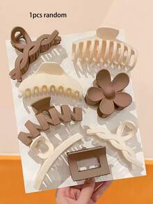 8pcs/Set Fantasy Pink Gradient & Solid Color Flower, Butterfly, Geometric Pattern Hair Clips, Delicate And Eye-Catching, Easy To Create Sweet Hairstyles, Suitable For Girls And Women, Essential For Daily Styling, All Season Fashion Hair Accessories Flower Claw Clips Cute Hair Claw, Beach Accessories Fall Winter For Vacation Outfits Woman - Multicolor - View 23