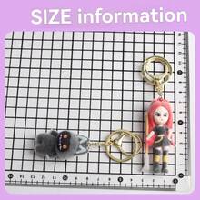 韩流女团心形项链吊坠，跨境热销配饰，卡通心形吊坠毛衣链，韩流女团粉色手链配饰，女孩礼物，跨境动漫周边，植绒韩流女团钥匙扣，娃娃包挂饰，创意小礼物吊坠 - 彩色 - 查看 4