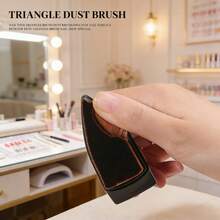 1pc Nail Brush, Nail Powder Dust Cleaning Brush, Acrylic Gel Nail Polish Powder Cleaning Tool, Blush Brush, Beauty Makeup Brush - Multicolor - View 3