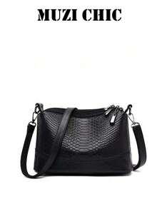 Ce sac unique au style rétro inspiré, avec son motif gaufré crocodile, est parfait pour ranger les essentiels du quotidien tels que les cosmétiques, le rouge à lèvres et les clés. C'est un choix idéal pour les femmes qui font la navette, font du shopping, ont des rendez-vous et diverses autres occasions. Il fait également un merveilleux cadeau pour les amis et la famille.