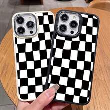 Drop-Resistant Square Black UV Print Soft Silicone Metallic Plating Case Cover For Apple  11 12 13 14 15 16 17 Pro Max 14 15 16 Plus 17 Air X XR XS Max Anti-Impact Minimalist Design Protective Minimalist Anti-Scratch Case That Fits Perfectly P15248 - 藍色 - 查看 2