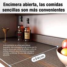 Gabinete De Cocina Integral Moderno, 6 Puertas, 3 Pisos,gris - Gris - Ver 3