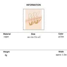 Aretes con diseño de alfileres - Amarillo Oro - Ver 7