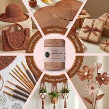 2mm Gold-Colored Core Wire | Handmade Embroidery And Craft Thread, Ideal For Christmas Decorations, Handcrafting, Jewelry Making, Holiday Decor, Easy To Shape, -Resistant, Durable Luster - Multicolor - View 12