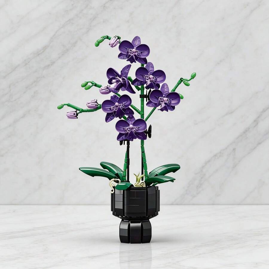 977片花卉主题积木:3D拼装玩具,袋装。高仿真度,造型多样,色彩丰富。包含月见草、玫瑰、月见草和雏菊。是花卉爱好者和初学者的理想之选。培养耐心,激发多元兴趣。适合办公室装饰、生日礼物和日常馈赠。 - 彩色 - 查看 1