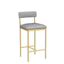 Techigher Juegos de mesa y sillas de comedor - Juego de taburetes de bar de dos piezas - dorado - Ver 7