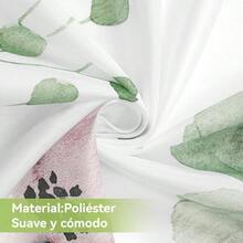 Cortina De Ducha Floral Verde, Cortina De Ducha Floral Colorida para Bao, Juego De Cortina De Ducha De Tela Impermeable, Decoracin De Bao con 12 Ganchos De 71 X 71 In Flores Verdes - flores verdes - Ver 3