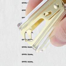 XISH Uonlytech Quitagrapas de Alta Resistencia Sacagrapas Transparente de Escritorio Extractor Grapas Multiusos Diseño Ergonómico para Oficina y Escuela - Dorado - Ver 4