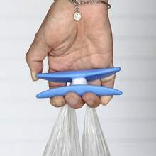 1pc Ergonomic Grocery Bag Holder - Multifunctional Handle, Grocery Bag Holder, Grocery Bag Handle, Plastic Bag Handle, Bag Carrier Tool, Anti-Slip, Carry Groceries, Plastic Bag With Handle, Essential For Shopping, Travel, Home And Kitchen | Portable Effort-Saving Organizer