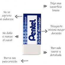 Hi-Polymer Borrador/Goma de Borrar, Mini, Blanco, Paquete de 5 Piezas, ZEHE03-BP5,36677827 - Multicolor - Ver 5