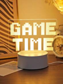 1pc Gaming Style 3D Acrylic Night Light With Headphone And Gamepad Pattern, Perfect Decor For Gaming Room And Bedroom, Ideal Birthday Gift For Gamers, Friends And Family, Room Decor Night Light, Great Valentine's Day Gift