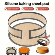 半片装可重复使用硅胶烘焙垫，耐热不粘，易于清洁，适用于烘焙饼干、马卡龙、面包、糕点，适合面包店、家庭烘焙和酒店使用。 - - - 查看 2