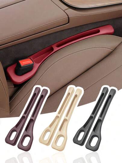2pcs Car Seat Gap Filler, Anti-Leakage & Anti-Drop! Gap Filler & Sealing Strip, Can Be Used For Edge Gap Storage And Organization, Essential Car Interior Accessory [Recommended By Auto Enthusiasts], Must-Have For Women's Storage, Organization, Travel, Dorm