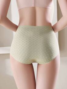 3pcs High Waist Women's 100% Cotton Breathable Panties, Ladies Triangular Briefs - Multicolor - View 10