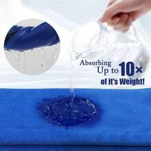 4条装超细纤维洗车布，尺寸25*25厘米/9.84*9.84英寸，超强吸水清洁抹布，适用于汽车内外清洁，不掉毛，不留水渍，400克/平方米