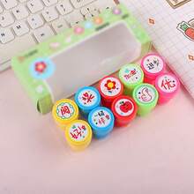 20pcs Car-Themed Stamps, Including Garbage Truck Stamp, Construction Vehicle Self-Inking Plastic Stamps, Dump Truck Stamp, Suitable For Teachers - Multicolor - View 9