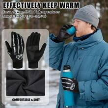 RIGWARL Warm Thin Velvet Fishing Gloves With More Flexible Knuckle Movement Touchscreen Gloves Ghost Claw Design For Running Skiing Cycling & Outdoor Sports - Ghost Claw Style - View 5