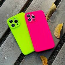 Funda Ultrafina a Prueba de Golpes y Resistente a las Manchas Funda de Silicona Líquida Suave de Color Arcoíris Apta para iPhone 16/15/14/12/X Funda de Teléfono Minimalista y Premium - 1 pieza - Ver 2