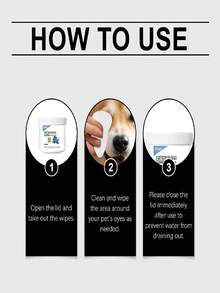 Pet Tear Stain Cleaning Wet Wipes, Gentle Daily Cleaning For Cat And Dog Eye Area - Multicolor - View 3